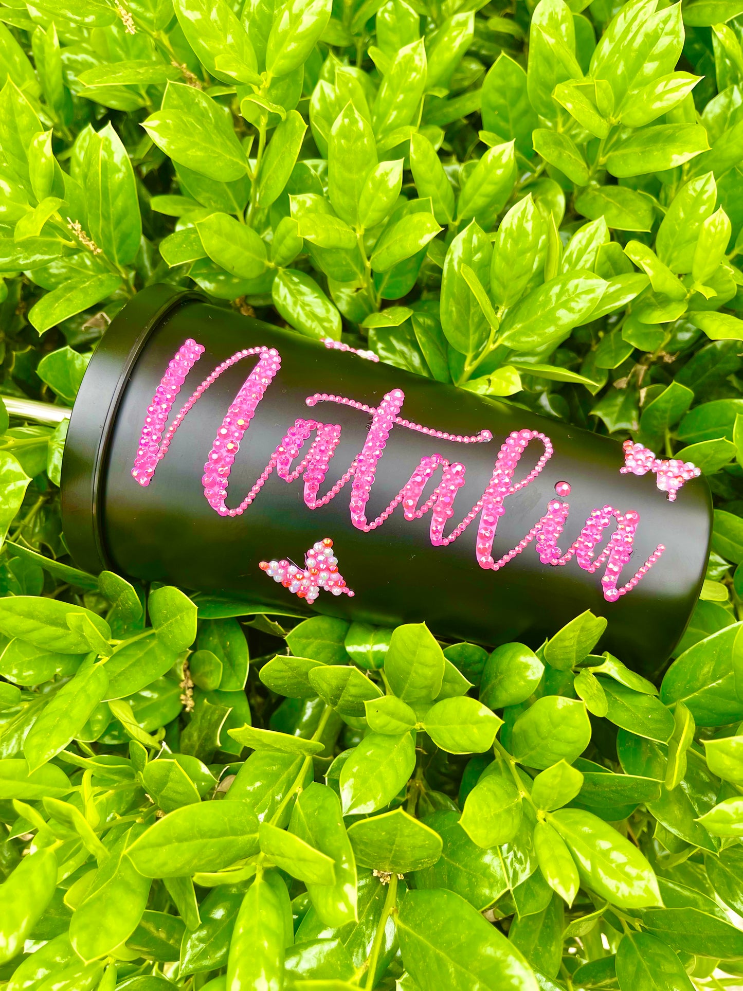 Blinged & Bougie Name Tumbler